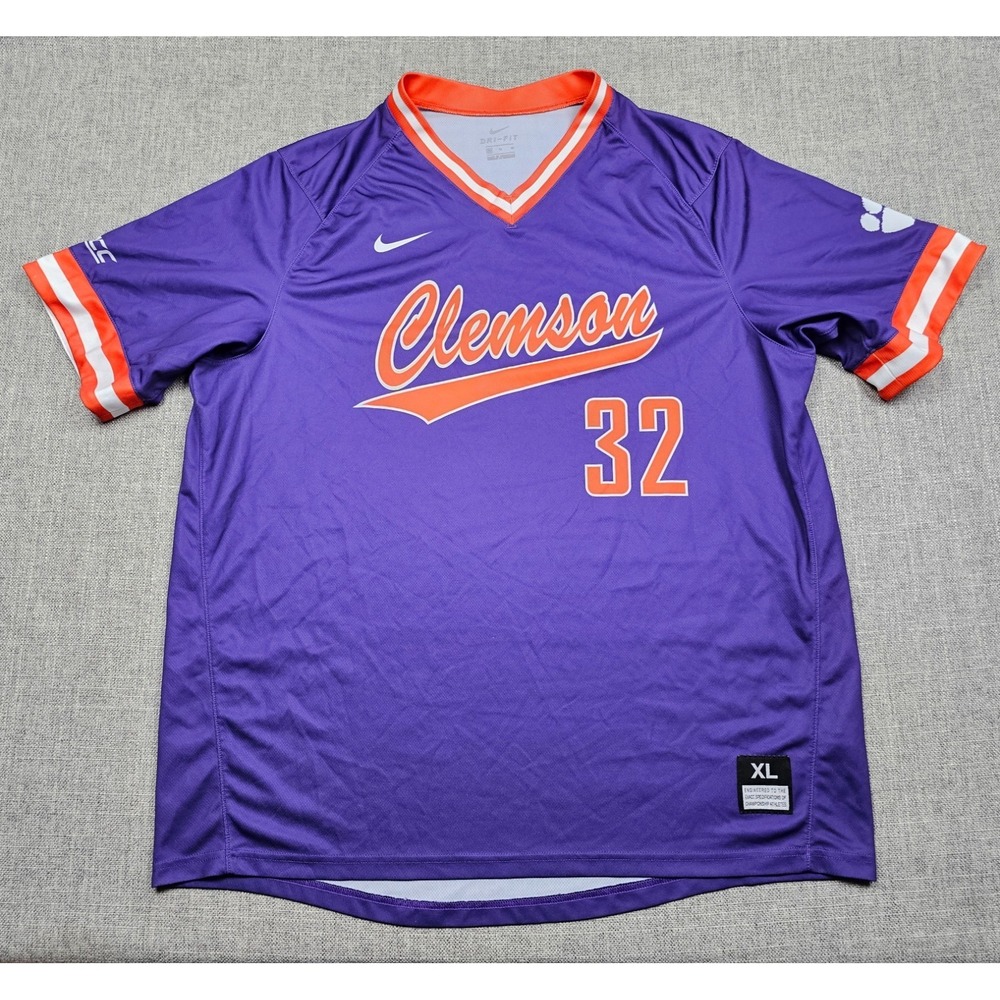 Clemson Tigers Baseball Jersey Mens XL Nike Practice Team Issued Authentic #32
